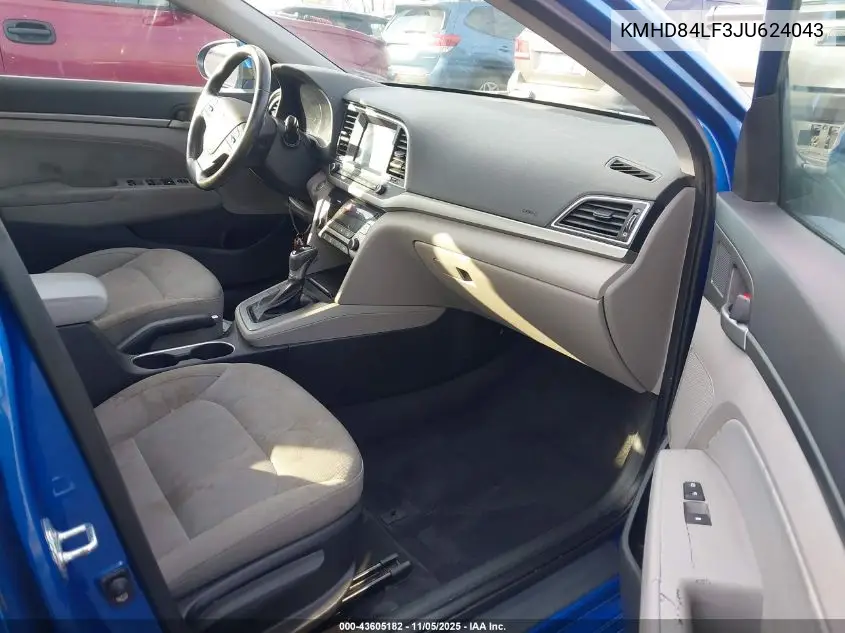 KMHD84LF3JU624043 2018 Hyundai Elantra Value Edition
