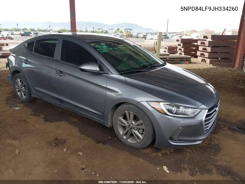 5NPD84LF9JH334260 2018 Hyundai Elantra Value Edition