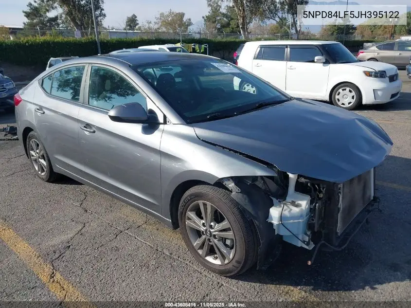 5NPD84LF5JH395122 2018 Hyundai Elantra Sel