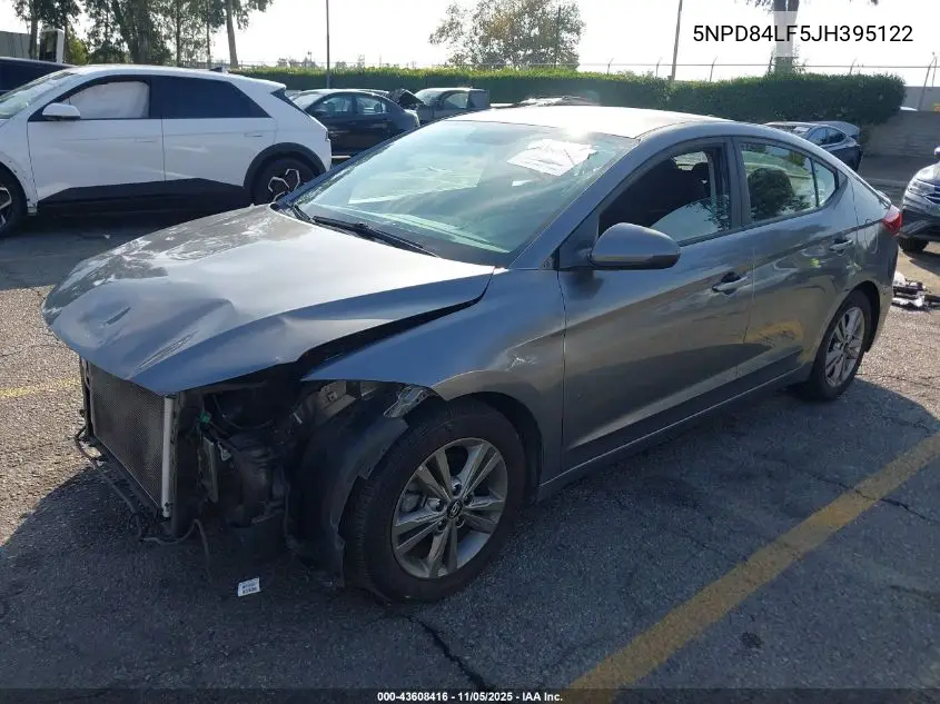 5NPD84LF5JH395122 2018 Hyundai Elantra Sel