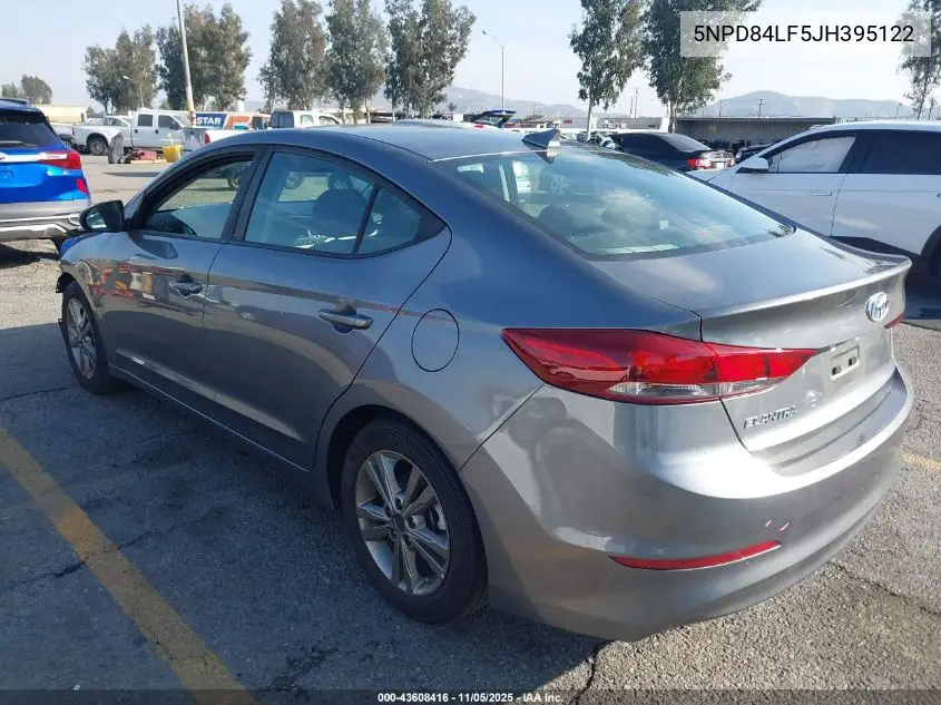 5NPD84LF5JH395122 2018 Hyundai Elantra Sel