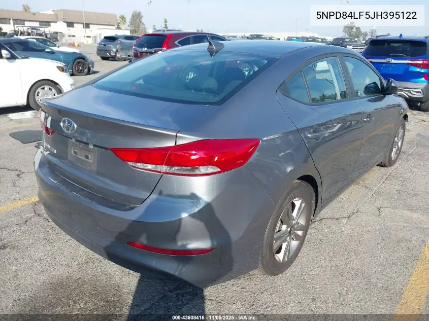5NPD84LF5JH395122 2018 Hyundai Elantra Sel