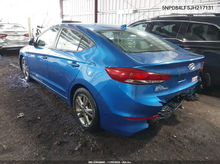 5NPD84LF5JH217131 2018 Hyundai Elantra Sel