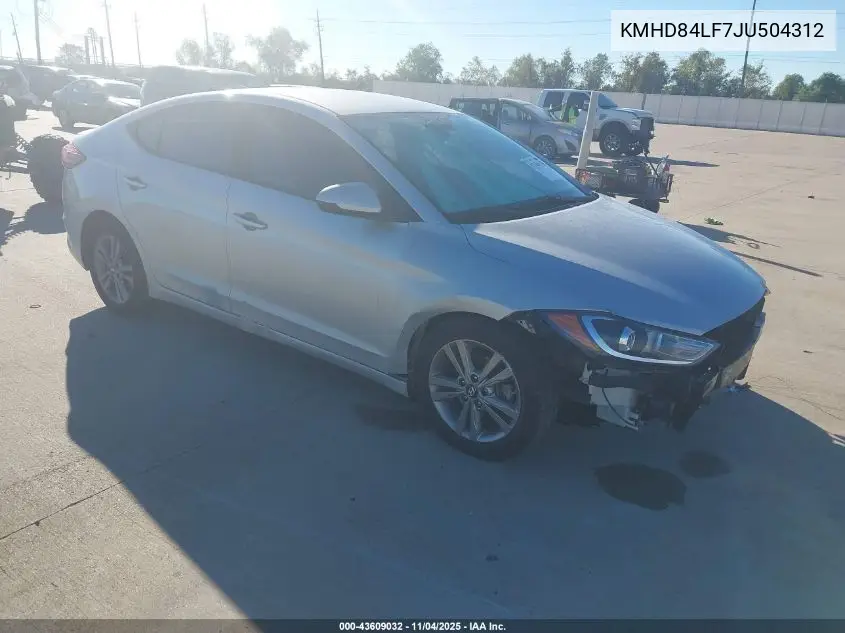 KMHD84LF7JU504312 2018 Hyundai Elantra Sel