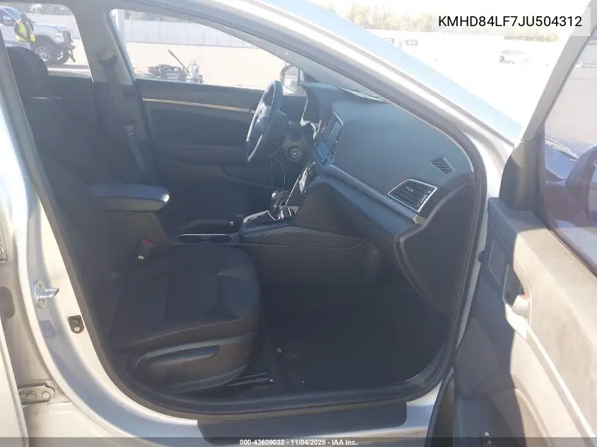 KMHD84LF7JU504312 2018 Hyundai Elantra Sel