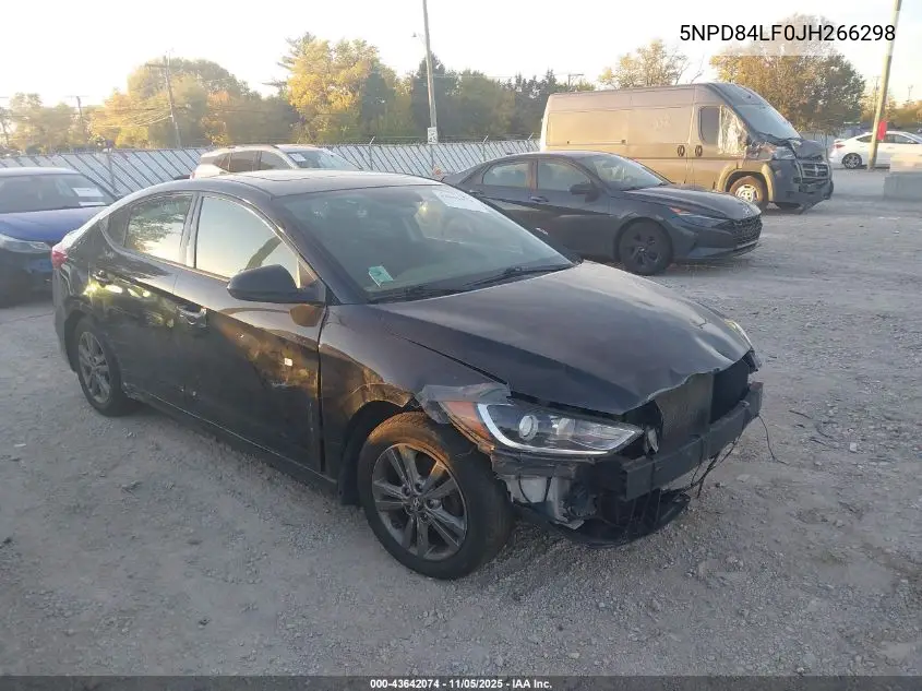 5NPD84LF0JH266298 2018 Hyundai Elantra Value Edition
