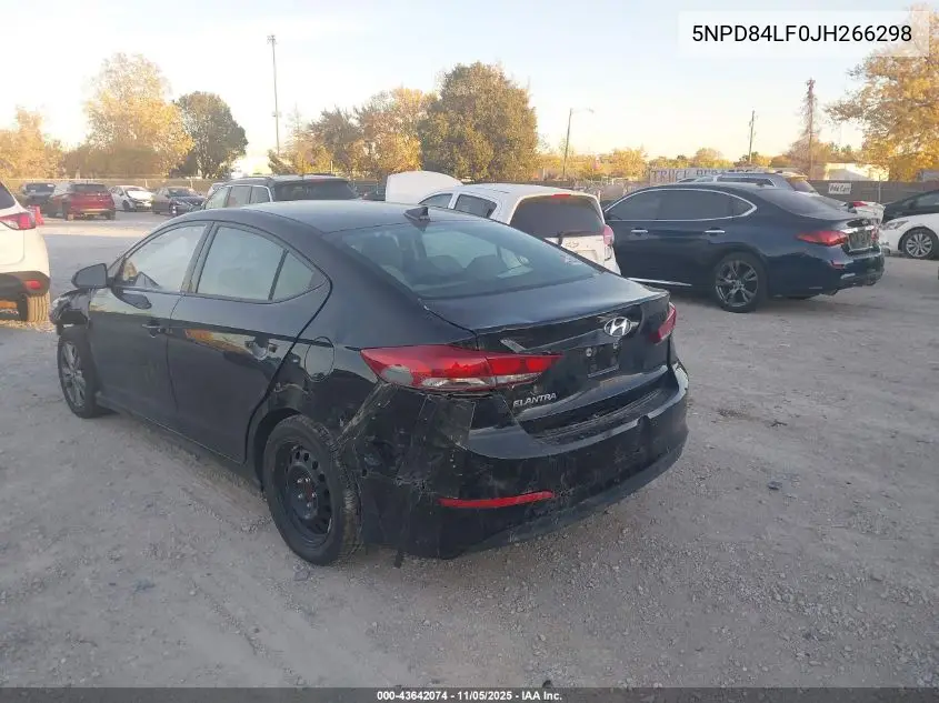 5NPD84LF0JH266298 2018 Hyundai Elantra Value Edition