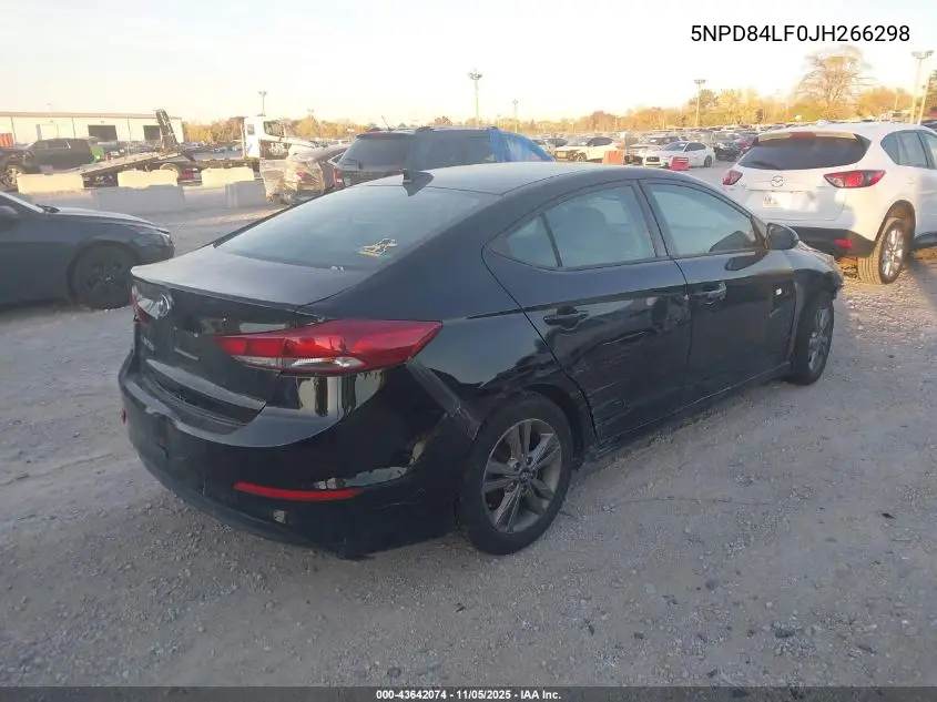 5NPD84LF0JH266298 2018 Hyundai Elantra Value Edition