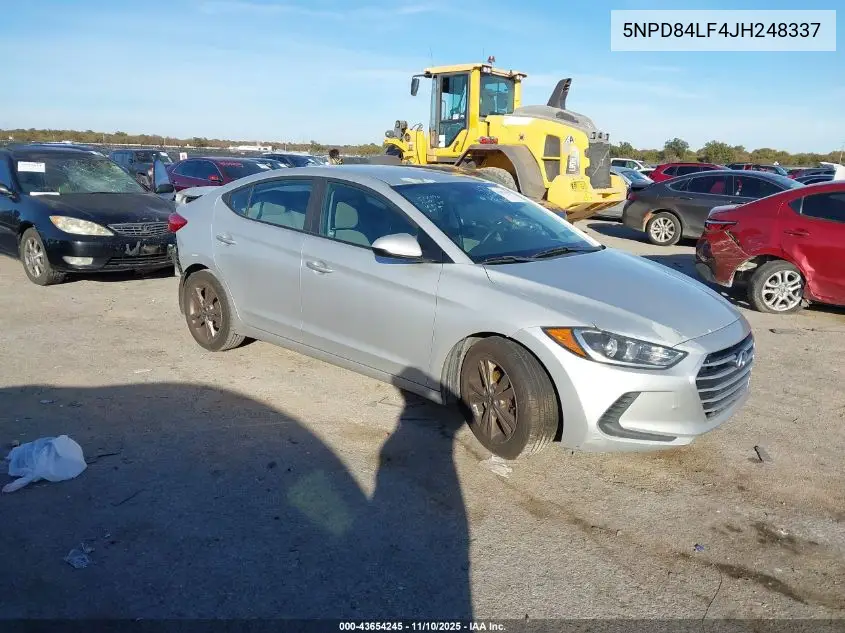 5NPD84LF4JH248337 2018 Hyundai Elantra Sel