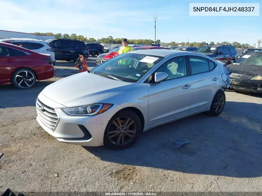 5NPD84LF4JH248337 2018 Hyundai Elantra Sel