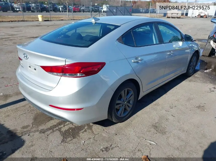 5NPD84LF2JH229575 2018 Hyundai Elantra Sel