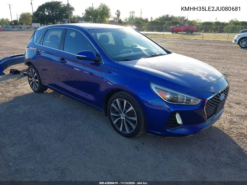 KMHH35LE2JU080681 2018 Hyundai Elantra Gt