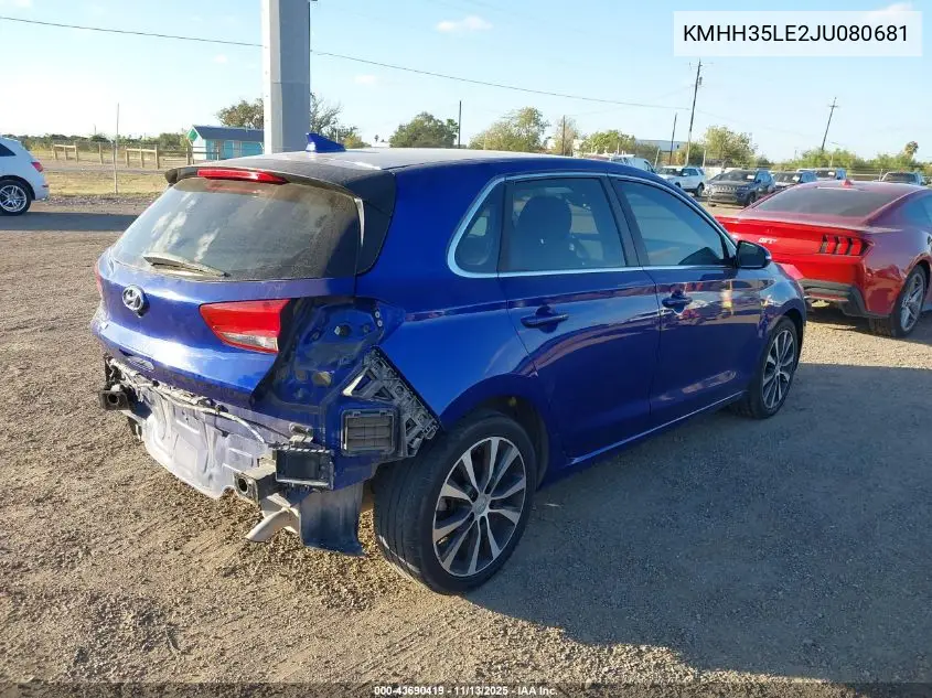 KMHH35LE2JU080681 2018 Hyundai Elantra Gt