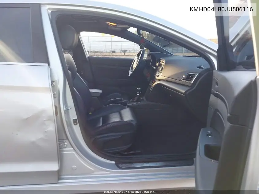 KMHD04LB0JU506116 2018 Hyundai Elantra Sport