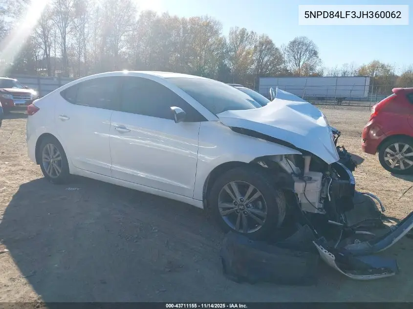 5NPD84LF3JH360062 2018 Hyundai Elantra Value Edition