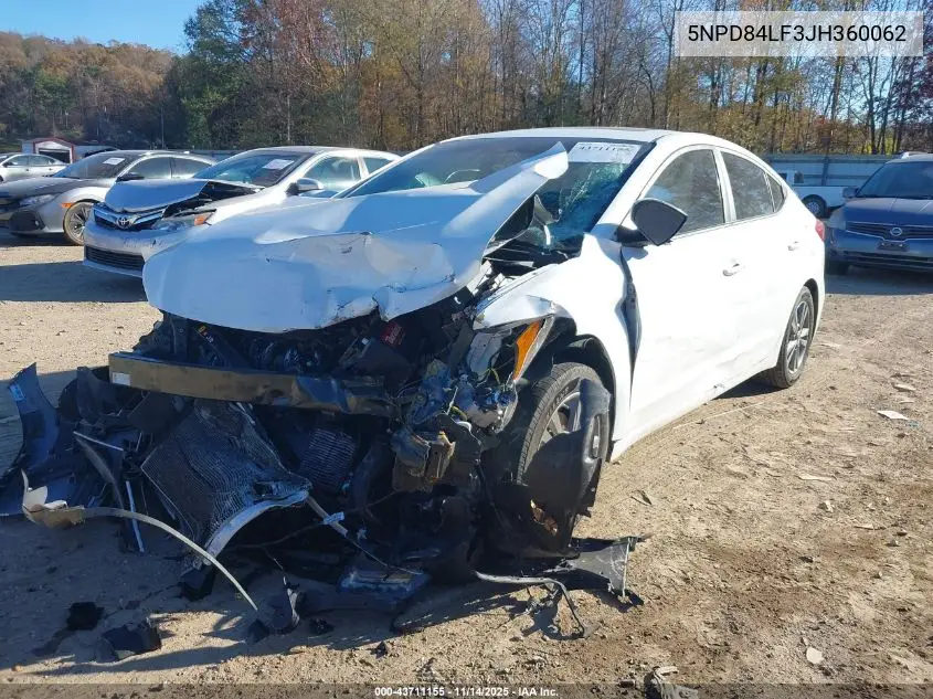 5NPD84LF3JH360062 2018 Hyundai Elantra Value Edition