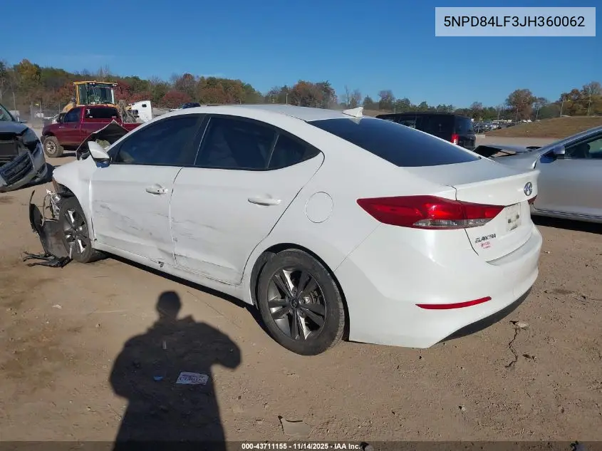 5NPD84LF3JH360062 2018 Hyundai Elantra Value Edition