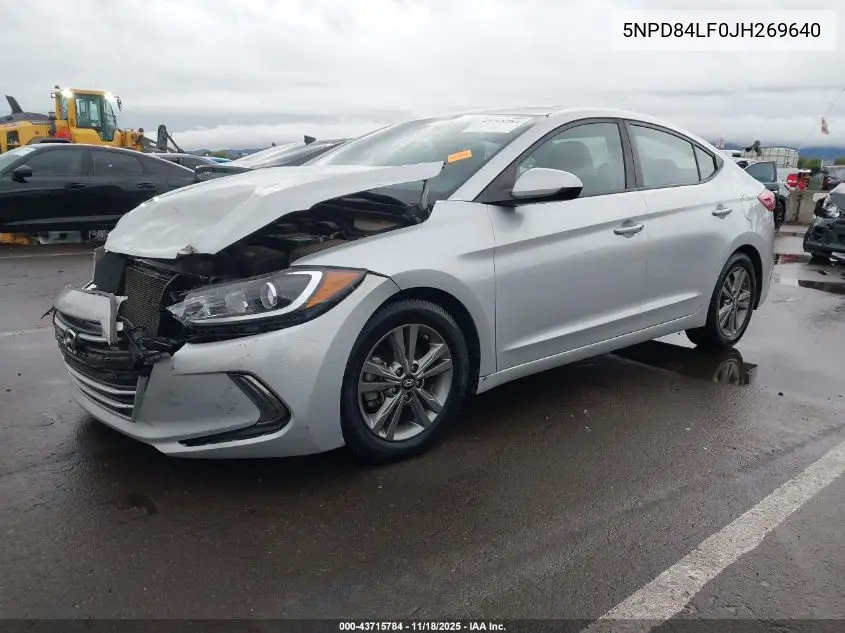 5NPD84LF0JH269640 2018 Hyundai Elantra Value Edition