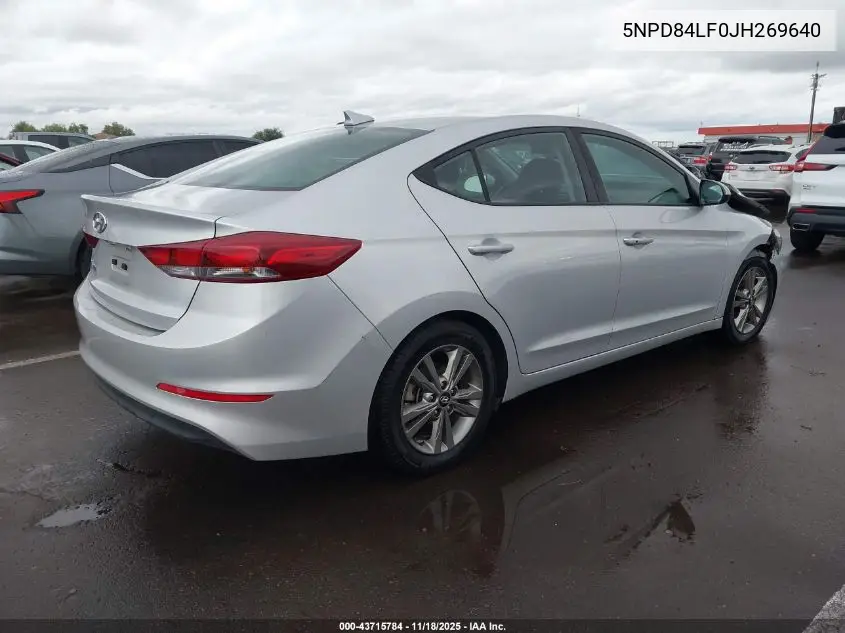 5NPD84LF0JH269640 2018 Hyundai Elantra Value Edition