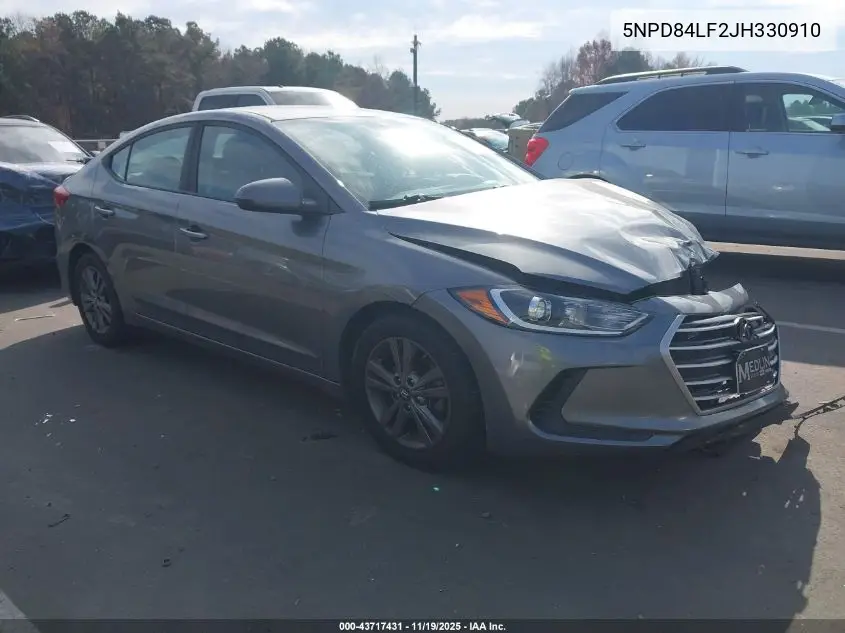 5NPD84LF2JH330910 2018 Hyundai Elantra Sel