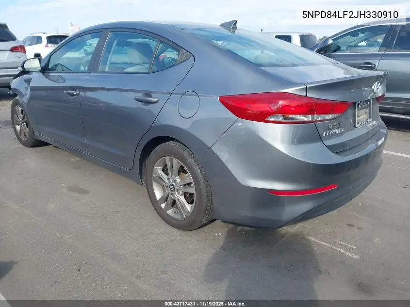 5NPD84LF2JH330910 2018 Hyundai Elantra Sel