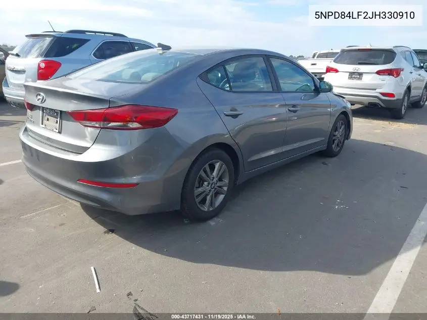 5NPD84LF2JH330910 2018 Hyundai Elantra Sel