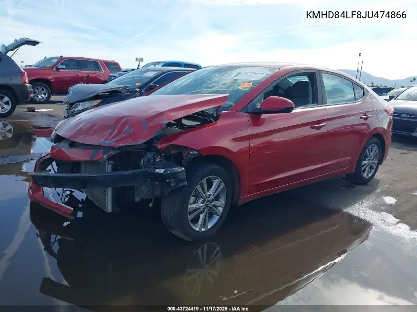 KMHD84LF8JU474866 2018 Hyundai Elantra Sel