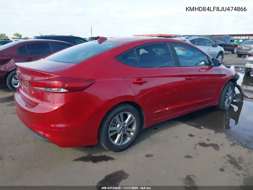 KMHD84LF8JU474866 2018 Hyundai Elantra Sel