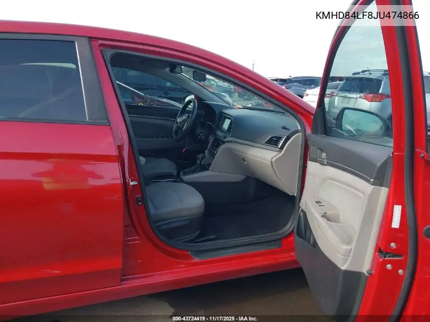 KMHD84LF8JU474866 2018 Hyundai Elantra Sel