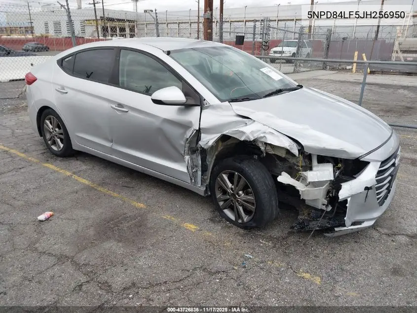 5NPD84LF5JH256950 2018 Hyundai Elantra Sel