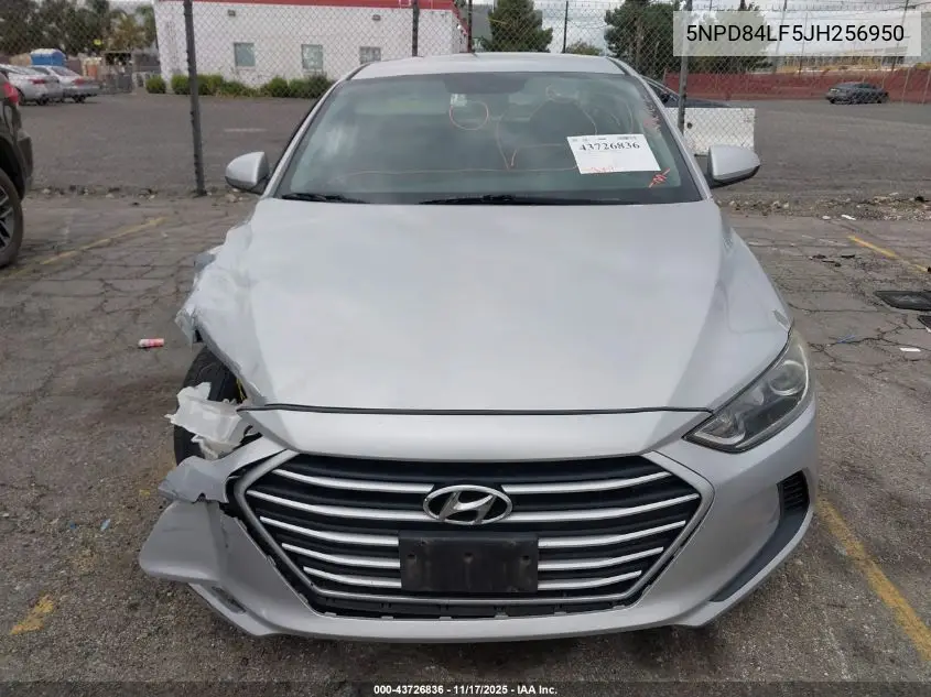 5NPD84LF5JH256950 2018 Hyundai Elantra Sel