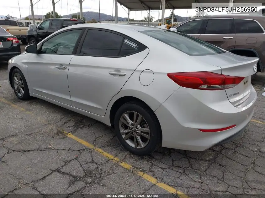 5NPD84LF5JH256950 2018 Hyundai Elantra Sel