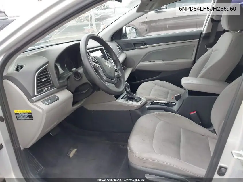5NPD84LF5JH256950 2018 Hyundai Elantra Sel