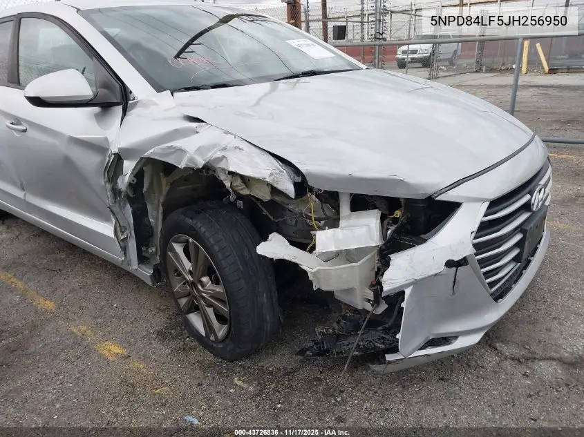5NPD84LF5JH256950 2018 Hyundai Elantra Sel
