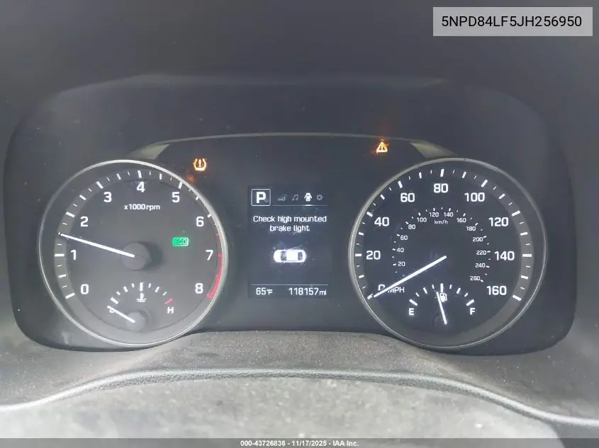5NPD84LF5JH256950 2018 Hyundai Elantra Sel