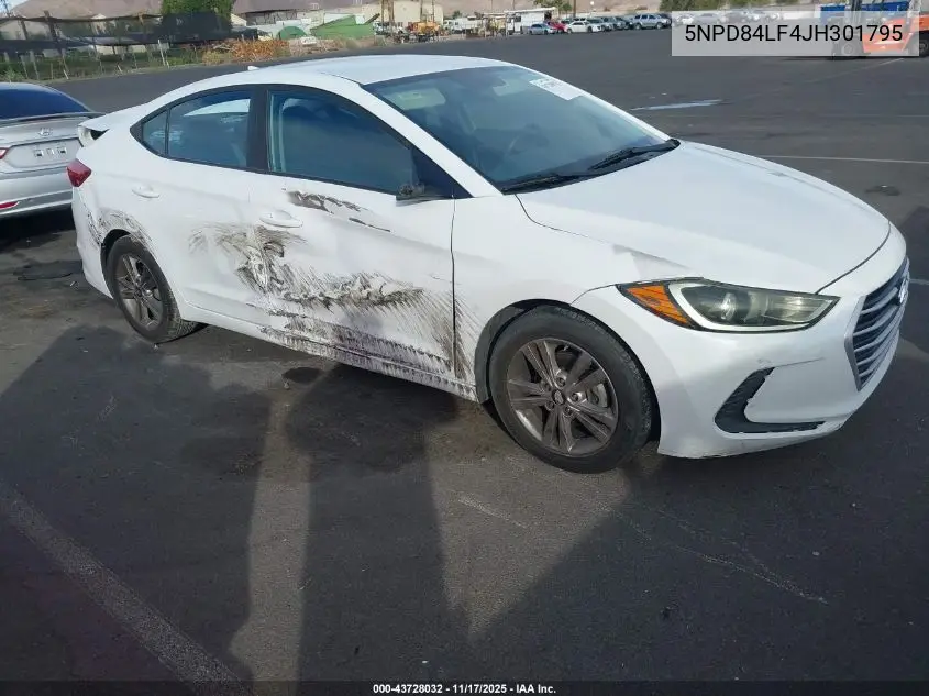 5NPD84LF4JH301795 2018 Hyundai Elantra Sel