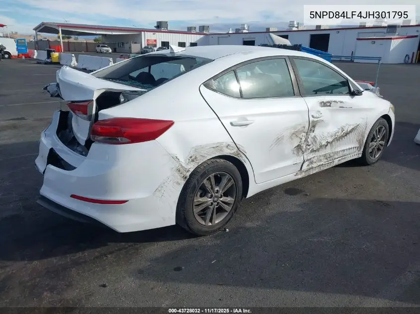5NPD84LF4JH301795 2018 Hyundai Elantra Sel