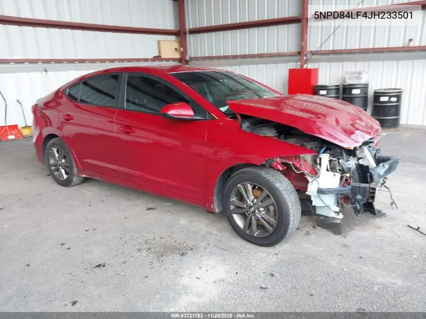 5NPD84LF4JH233501 2018 Hyundai Elantra Sel