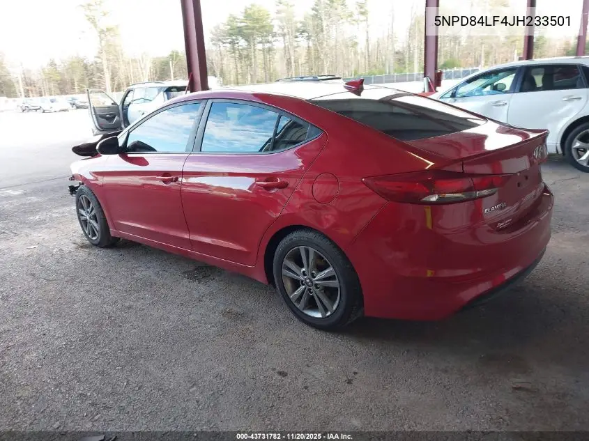 5NPD84LF4JH233501 2018 Hyundai Elantra Sel