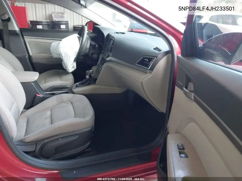 5NPD84LF4JH233501 2018 Hyundai Elantra Sel