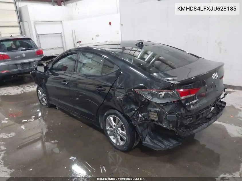 KMHD84LFXJU628185 2018 Hyundai Elantra Sel