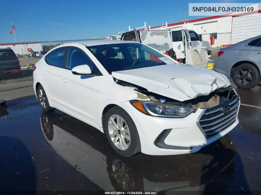5NPD84LF0JH325169 2018 Hyundai Elantra Sel
