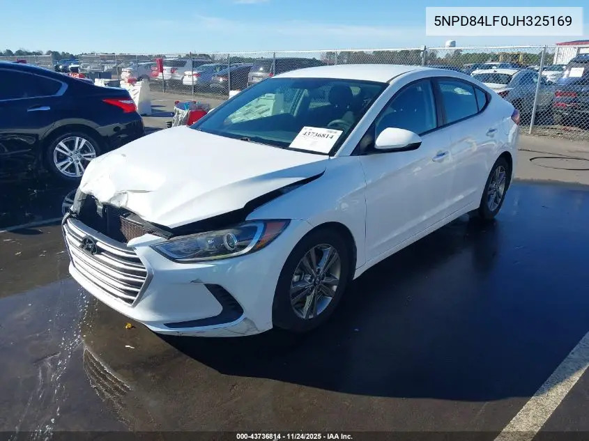 5NPD84LF0JH325169 2018 Hyundai Elantra Sel