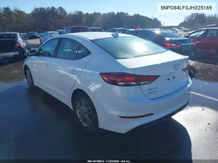 5NPD84LF0JH325169 2018 Hyundai Elantra Sel