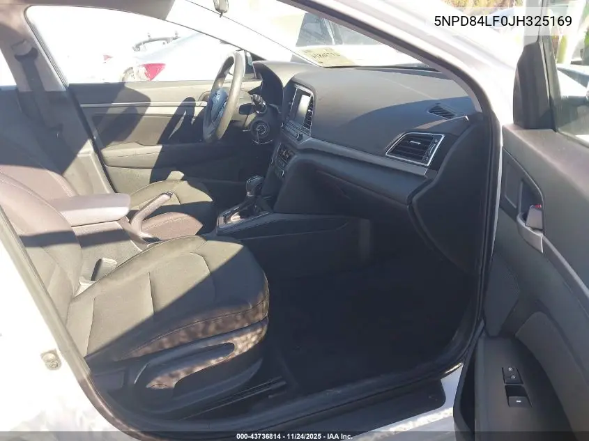 5NPD84LF0JH325169 2018 Hyundai Elantra Sel