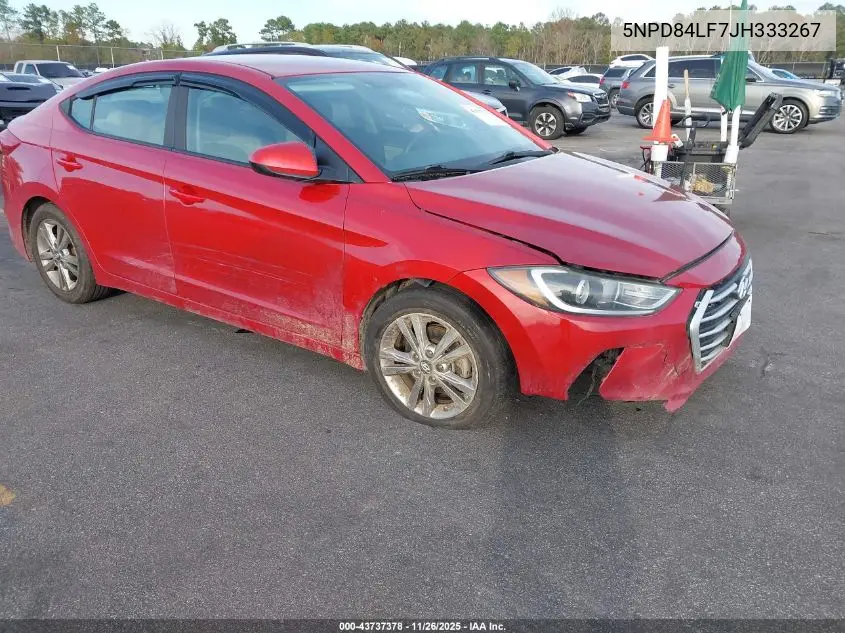 5NPD84LF7JH333267 2018 Hyundai Elantra Sel