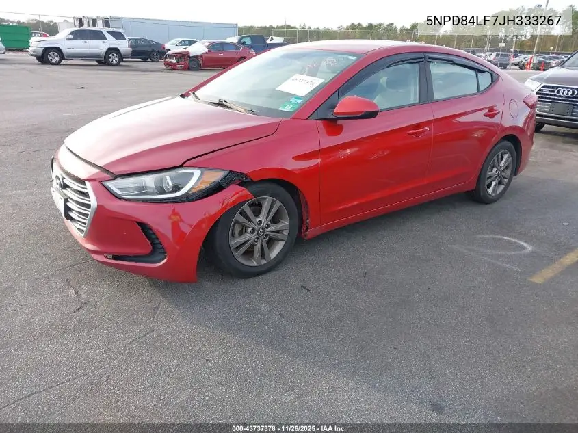 5NPD84LF7JH333267 2018 Hyundai Elantra Sel