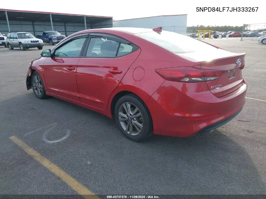 5NPD84LF7JH333267 2018 Hyundai Elantra Sel