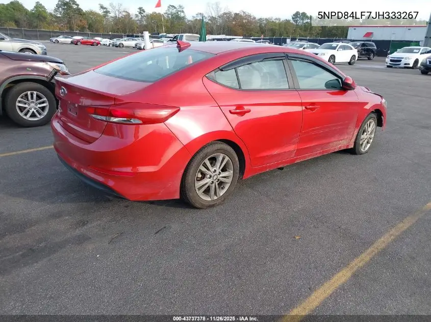 5NPD84LF7JH333267 2018 Hyundai Elantra Sel