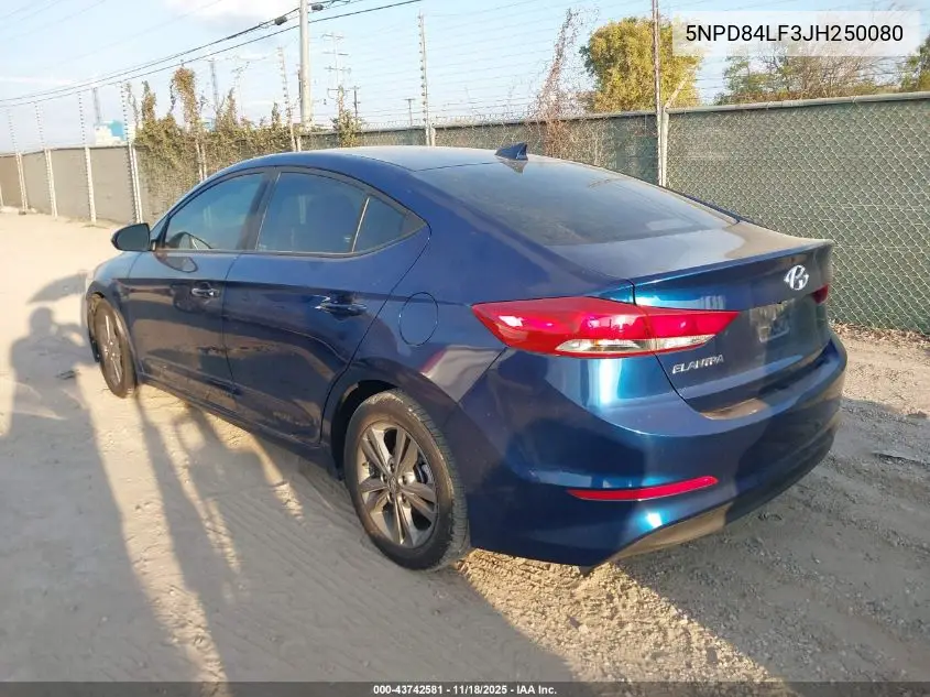5NPD84LF3JH250080 2018 Hyundai Elantra Value Edition